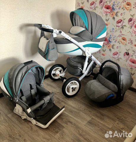 Коляска 3в1 Adamex Barletta New