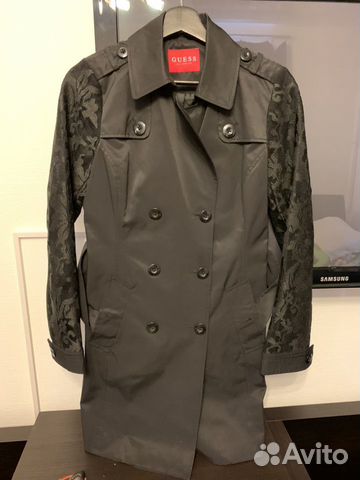 Черный Тренч guess XS Черный Тренч guess XS