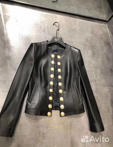 Куртка Balmain кожаная