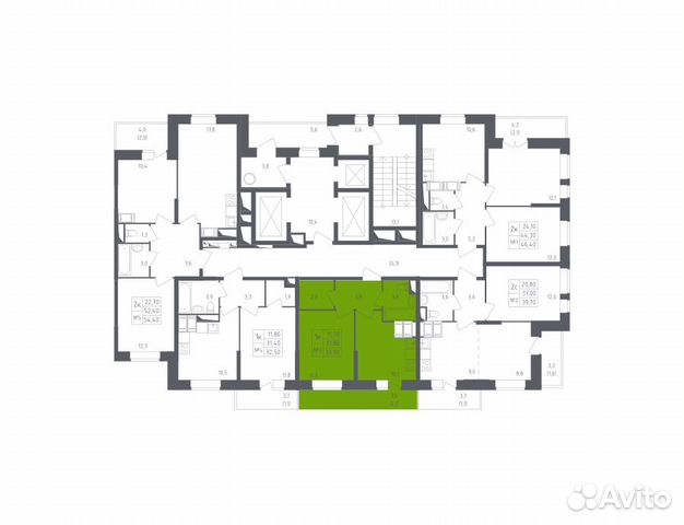 1-к квартира, 33.9 м², 11/20 эт. 1-к квартира, 33.9 м², 11/20 эт.