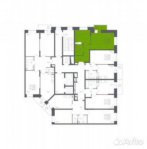1-к квартира, 40.2 м², 16/17 эт.