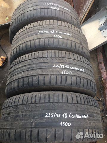Шины б/у 235/45 R18 Continental Шины б/у 235/45 R18 Continental