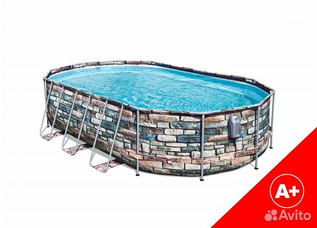 Каркасный бассейн Bestway 610*366*122 см Массаж Каркасный бассейн Bestway 610*366*122 см Массаж