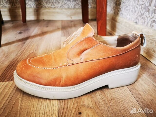 Топсайдеры из натуральной кожи