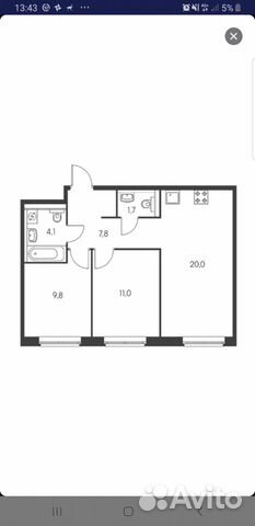 3-к квартира, 54 м², 10/25 эт. 3-к квартира, 54 м², 10/25 эт.