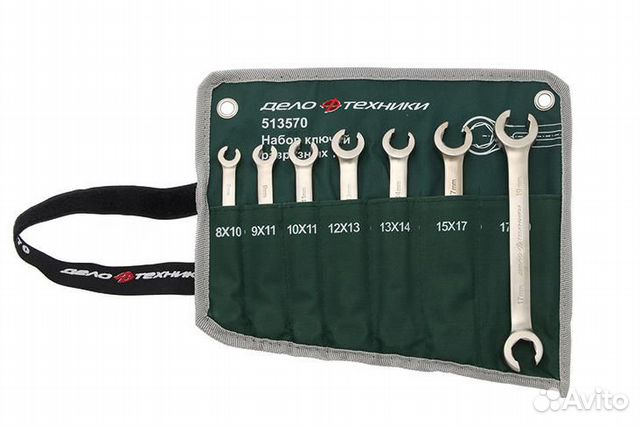 Набор ключей разрезных 7пр. Дело Техники
