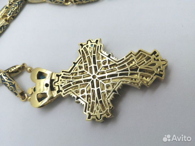 Золотая цепь с крестом Золотая цепь с крестом