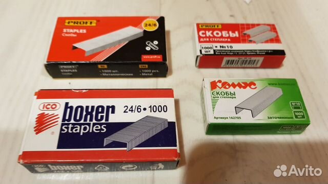 Канцелярия металл: степлеры,скрепки, скобы