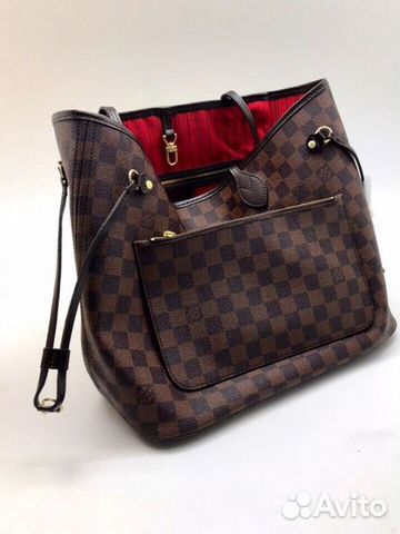 Сумка Луи Виттон шоппер neverfull MM