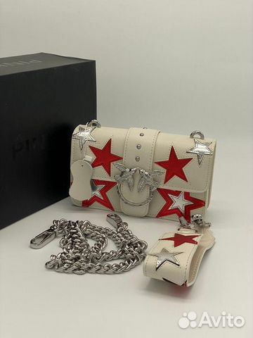 Сумка pinko love клатч с птицами Сумка pinko love клатч с птицами
