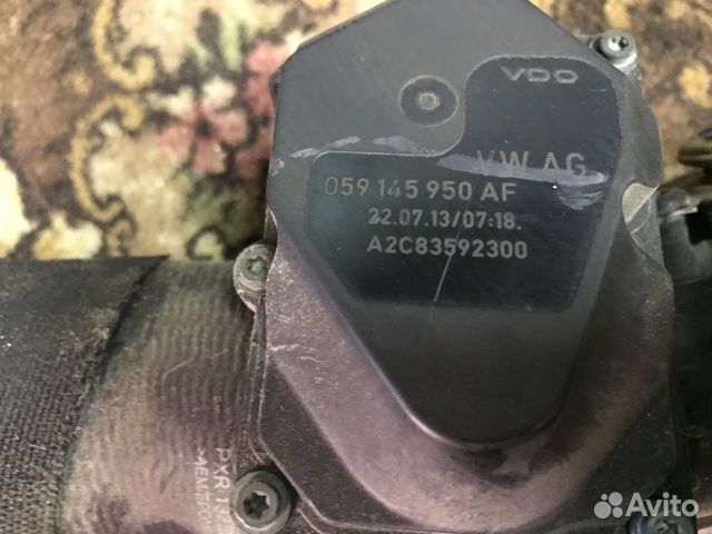 Патрубок с дросселем Ауди 3,0 дизель CDU