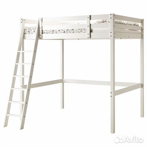 Икеа Стуро кровать-чердак белая Икеа Стуро кровать-чердак белая