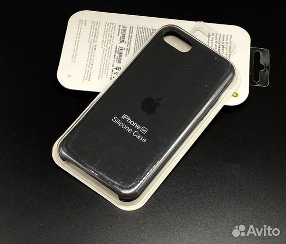 iPhone Se 2020 8 7 Silicone Case Черный Оригинал
