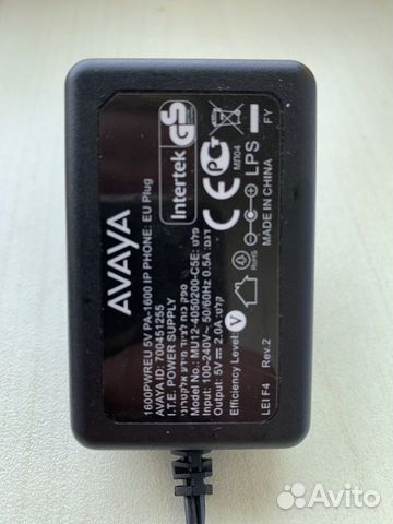 Блок питания avaya PA-1600 Блок питания avaya PA-1600