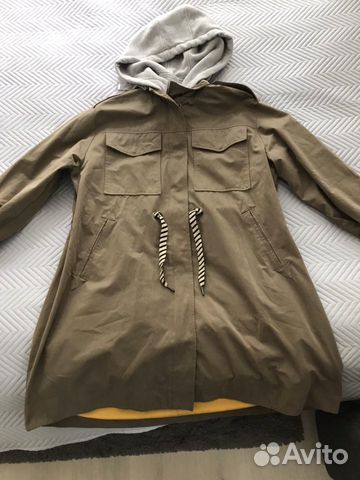 Тренч парка плащ zara новый