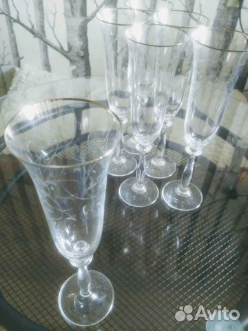Бокалы для шампанского Bohemia Crystal 