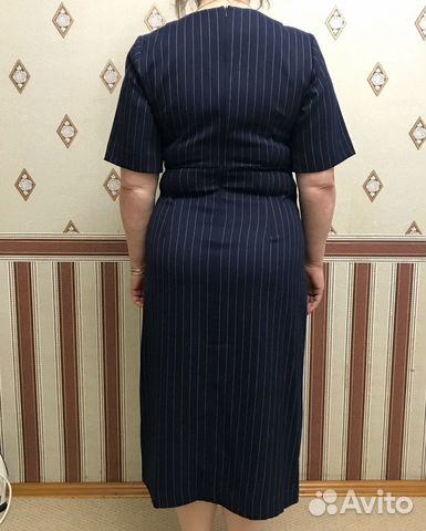 Синее платье в полоску Zarina Синее платье в полоску Zarina