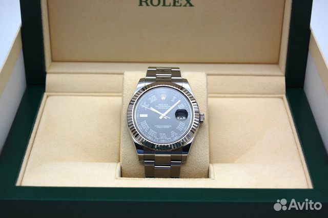Часы Rolex Datejust II 41mm Black Roman Dial