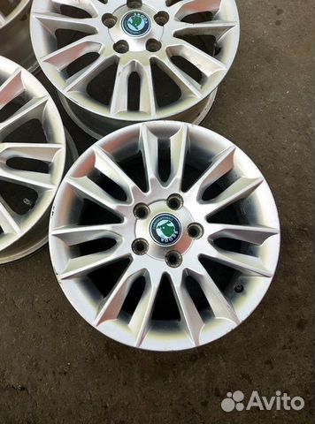 Диски бу литые R15 C на Skoda