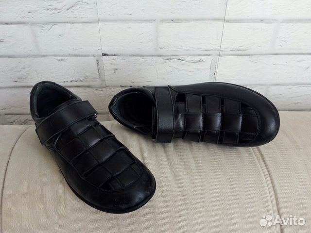 Туфли «Зебра» школьные, кожа, 37р., б/у