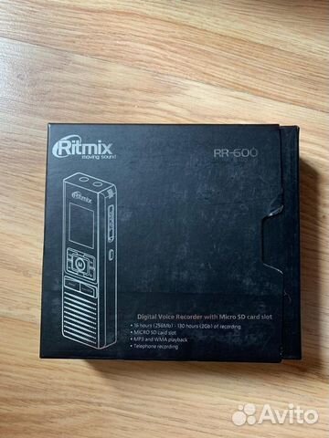 Новый Диктофон Ritmix RR-600 2Gb Новый Диктофон Ritmix RR-600 2Gb