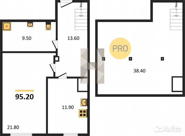 3-к квартира, 95.2 м², 4/5 эт. 3-к квартира, 95.2 м², 4/5 эт.