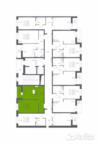 1-к квартира, 35.2 м², 9/17 эт.