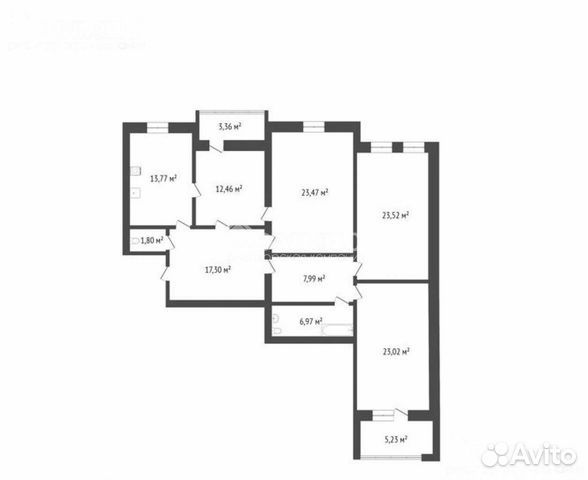 3-к квартира, 130 м², 3/9 эт.
