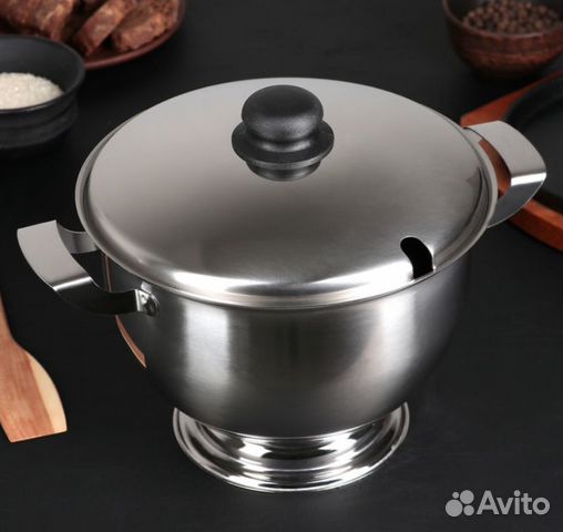 Супницы из нержавеющей стали 2 и 3,5 литра винтаж