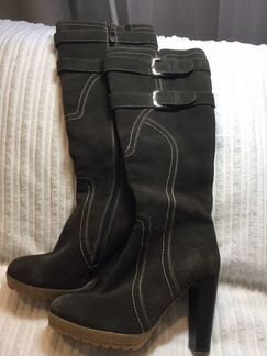 Демисезонные замшевые сапоги paul mitchel 36 р