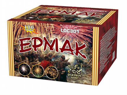 Батарея салютов Ермак (1,25дюйма х 100 зарядов)