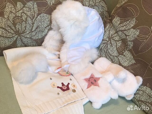 Комплект 3-5 лет шапка, варежки