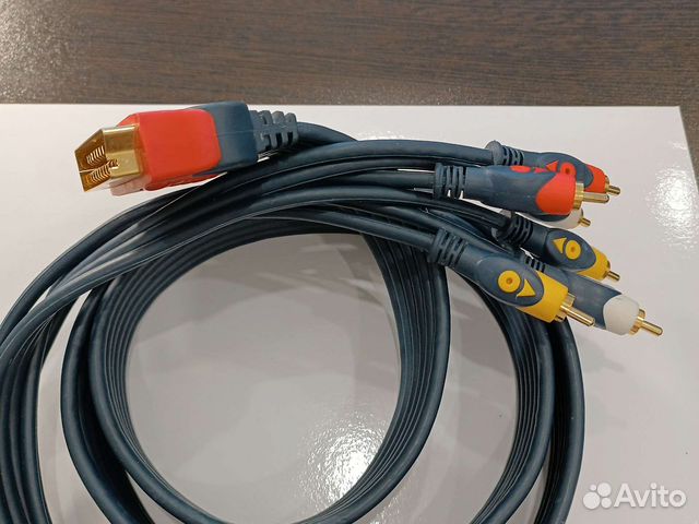 Кабель scart - 6 тюльпанов, 1,5м