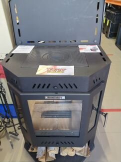 Печь-камин Бранденбург Призма с Чугунной плитой