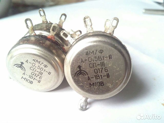 Резисторы переменные, подстроечные, фото