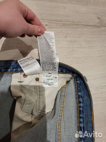 Мужские джинсы levis 501 размер 33/34 США