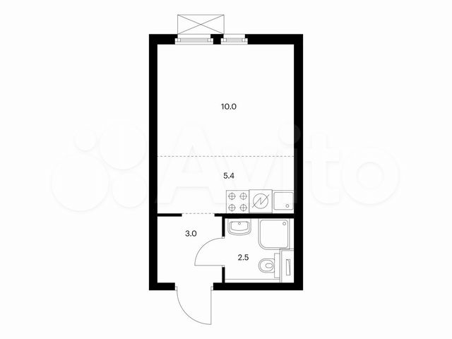 Квартира-студия, 20,9 м², 19/25 эт.