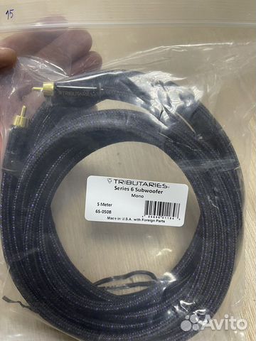 Сабвуферный кабель Tributaries