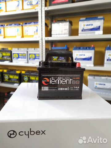 Аккумулятор 60Ач 500А Element завод Зверь Актех