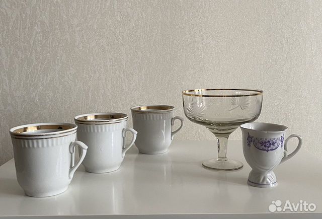 3 бокала малых+ конфетница.посуда