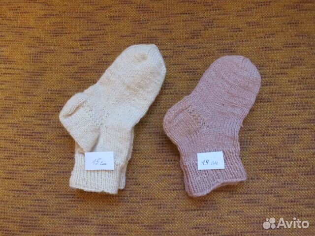 Носки вязаные из натур. овечьей шерсти