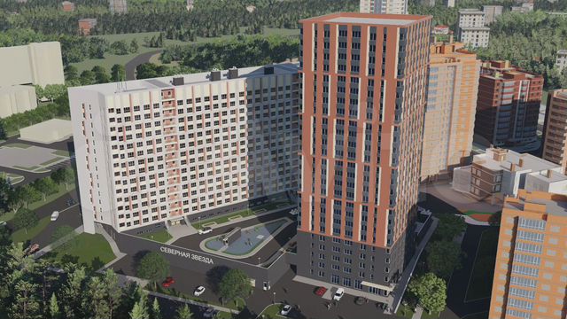 2-к. квартира, 53,6 м², 9/15 эт.