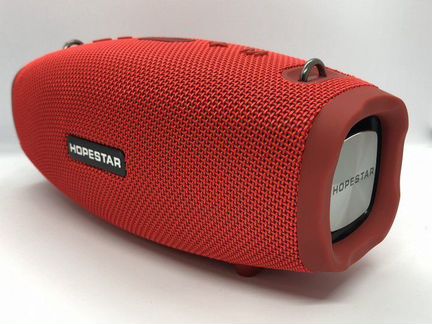 Мощная колонка Hopestar H41 c ремешком Красная