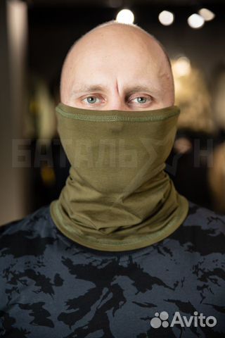 Шарф-баф (трикотаж) Барс Гюрза, олива