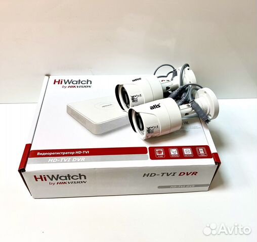 Комплект видеонаблюдения 2 уличные камеры 2мп