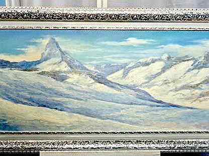 Картина Холст-масло. Альпийский пейзаж