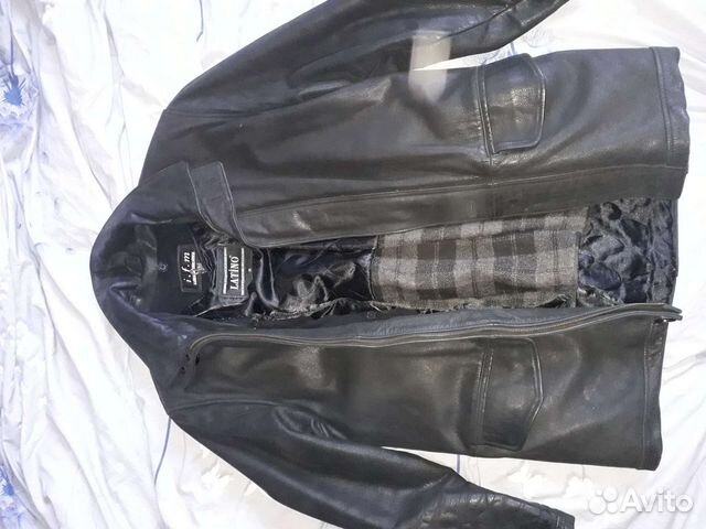 Кожаная куртка мужская