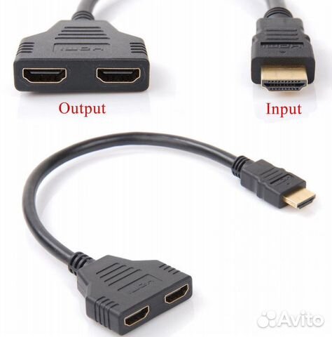 Разветвитель (сплиттер) hdmi, H02, 1 вход, 2 выход