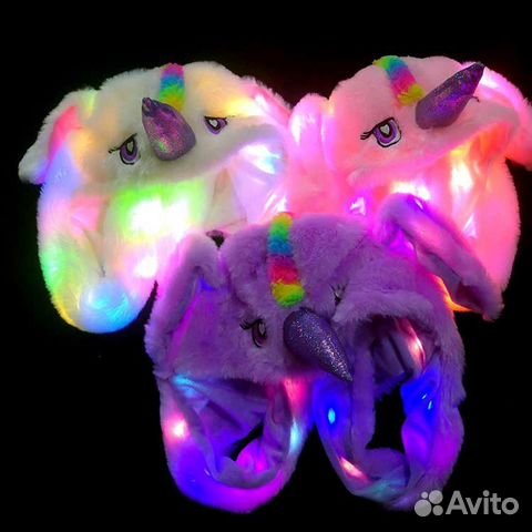 Светящиеся шапки С подвижными ушами