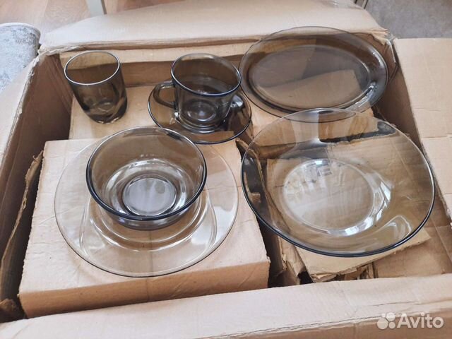 Набор обеденный посуды новый